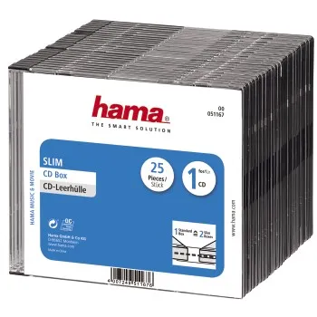 Коробка Hama на 1CD/DVD H-...