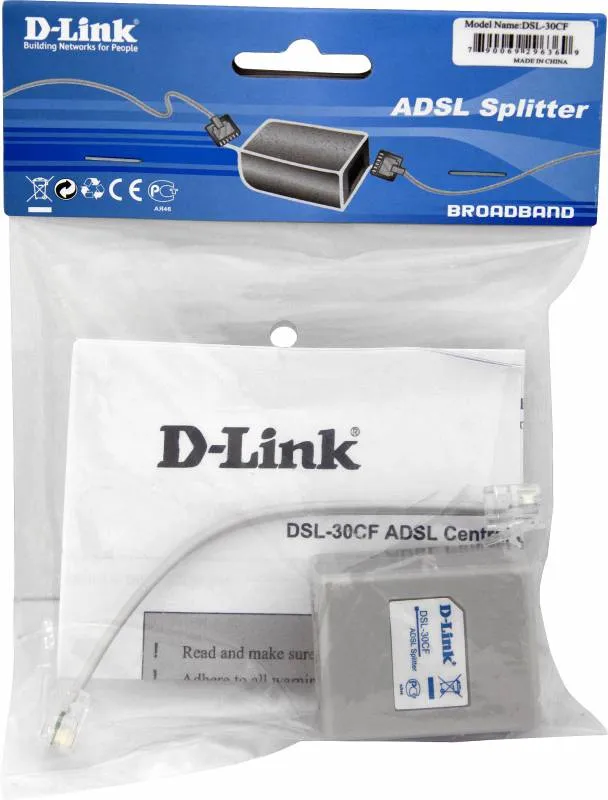 Сплиттер DialUp D-Link DSL...